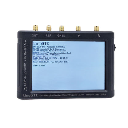HamGeek TINYGTC ZC407/ZC412 Handheld 12-Bit High Precision Frequency Counter 0.1Hz–12.8GHz with Built-in GNSSDO