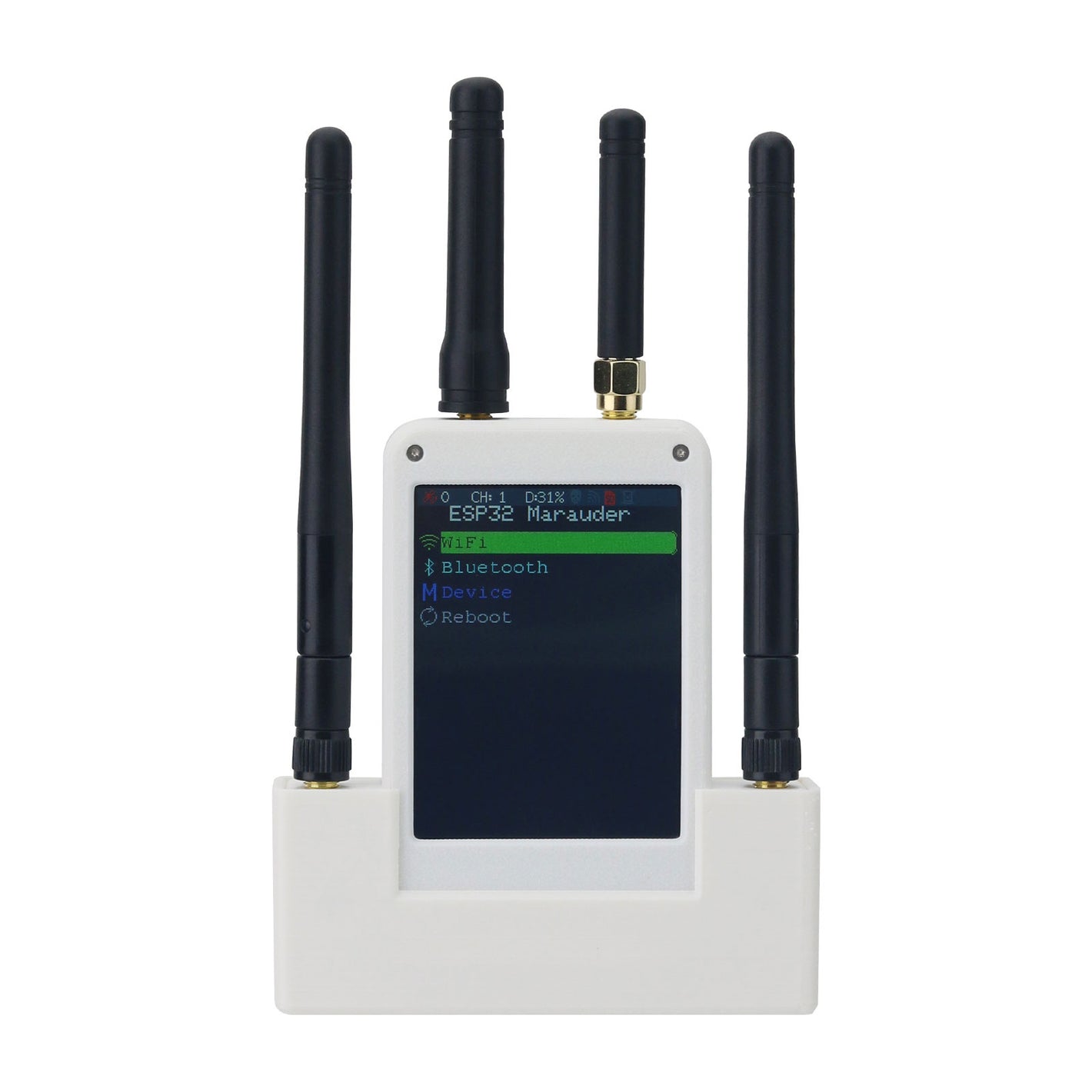 HamGeek 5G Flipper Zero External Module Kit 433MHz RF ESP32C5 GPS Modules with 2.8-inch Screen for Signal/Data Analysis