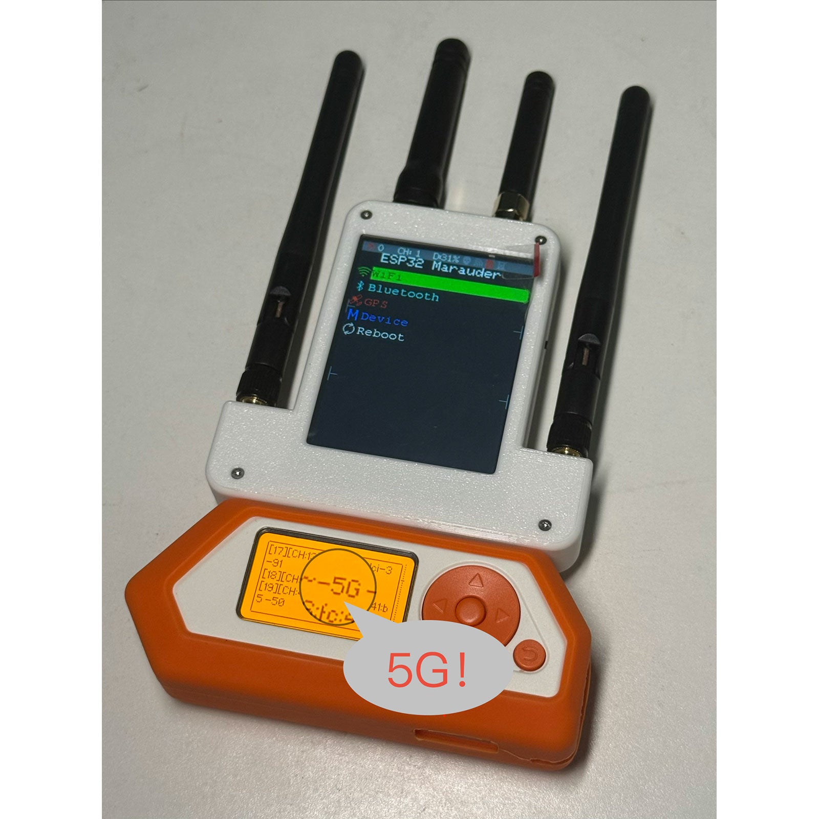 HamGeek 5G Flipper Zero External Module Kit 433MHz RF ESP32C5 GPS Modu