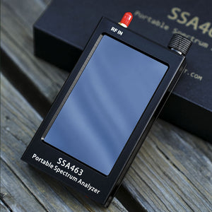 HamGeek SSA463 Portable Spectrum Analyzer 35MHz–6.3GHz High Precision with 2MHz/250kHz/15kHz RBW and 4.3" Screen