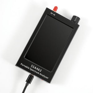 HamGeek SSA463 Portable Spectrum Analyzer 35MHz–6.3GHz High Precision with 2MHz/250kHz/15kHz RBW and 4.3" Screen