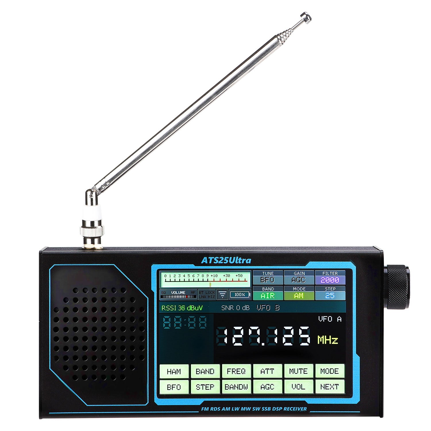 HamGeek ATS25 ULTRA SDR Radio Receiver FM SW SSB MW LW AIR Band, Bluet