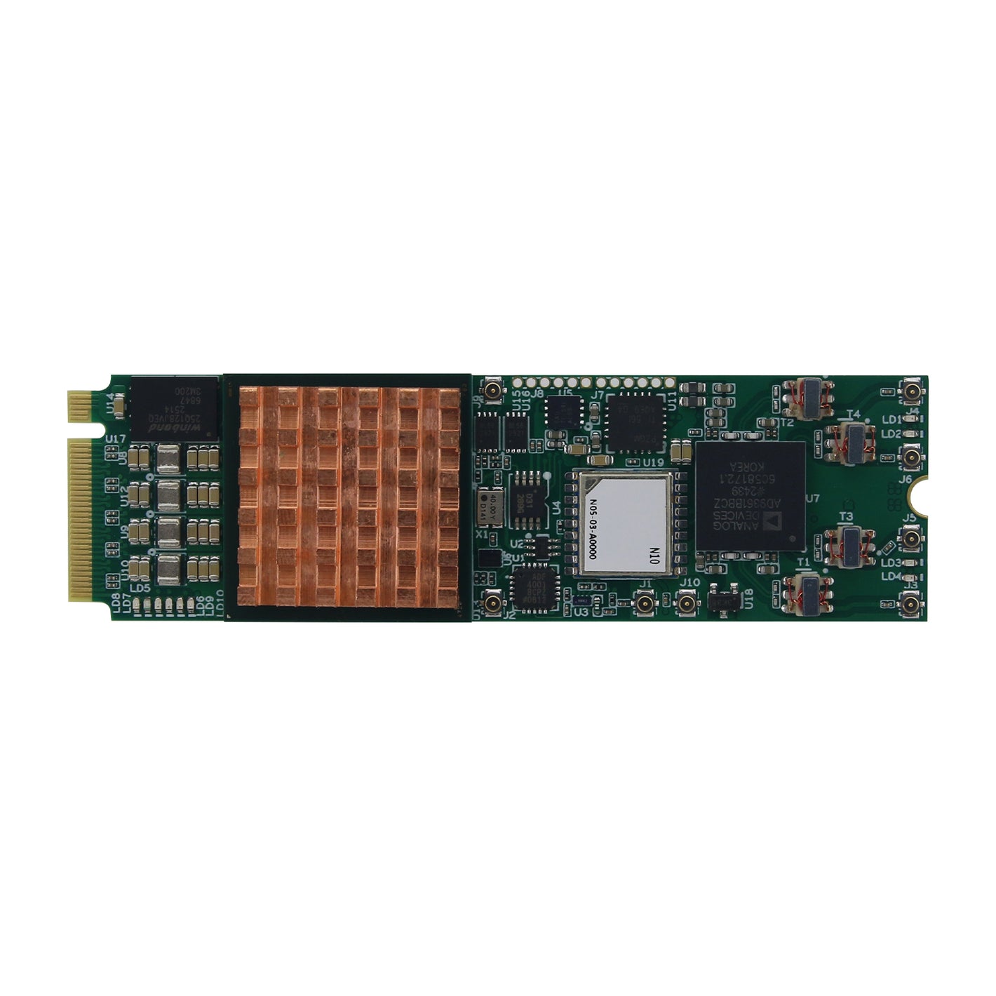 HamGeek M2SDR Software Defined Radio M.2 XC7A200 RF Transceiver Module GPSDO 40M Clock Output