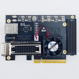 HAMGEEK XCKU5P Development Board FPGA Core Board Onboard 128Mbit FLASH FMC QSFP28 100G Optic Port PCIE3.0