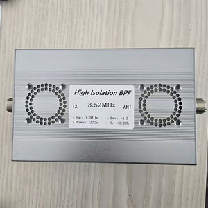 HamGeek 200W High Isolation Shortwave Bandpass Filter BPF-Plus Series RF Accessory with M Female Connector (3.52MHz-28MHz)