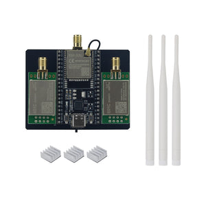 HamGeek ESP32 DevKitC NRF24L01 PA LNA 2.4GHz Wireless Module Bluetooth WiFi Development Board with 12dBi/8dBi Antennas
