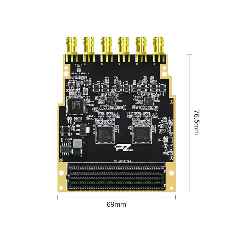 PZ-FL9643D FPGA 4-Channel High-Speed ADC AD9643 14-Bit 250MSPS FMC-LPC LVDS Data Acquisition Board