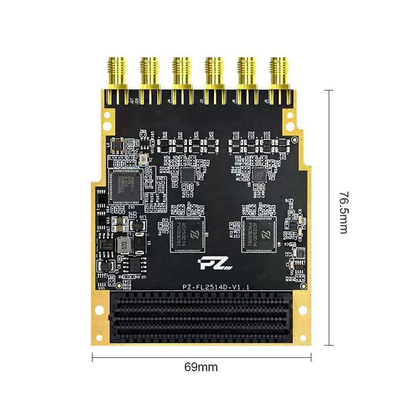 PZ-FL2514D FPGA 4-Channel High-Speed ADC AD250D14 14-Bit 250Msps FMC-LPC LVDS Development Board