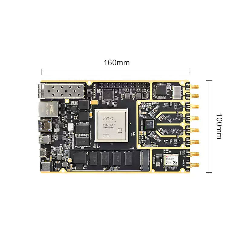 PZSDR-P159 SDR Software Defined Radio Board ZU15EG ADRV9009 FMCOMMS 75MHz-6GHz 2T2R RF Signal Acquisition