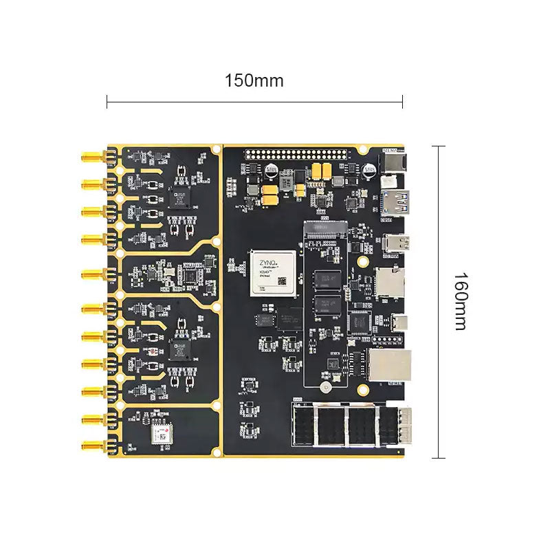 PZSDR P501D SDR 70MHz-6GHz Dual AD9361BBCZ 4T4R XCZU5EV FPGA Board FMCOMMS5 Software Defined Radio
