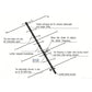 HamGeek U7V4-P 145-435MHz Portable UHF VHF Dual-Band Satellite Yagi Antenna for Ham Radio