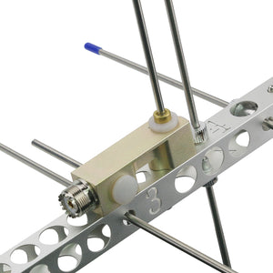 HamGeek U7V4-P 145-435MHz Portable UHF VHF Dual-Band Satellite Yagi Antenna for Ham Radio
