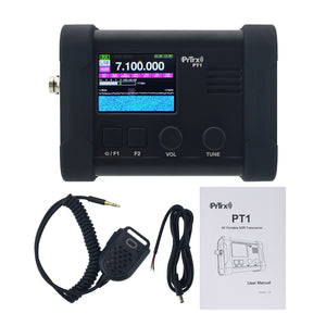 HamGeek PrTrx PT1 HF Portable SDR Transceiver 3.5-30MHz 10W SSB CW AM NFM with 2.0 LCD Display