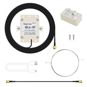 HamGeek MLA-30+ 500KHz-30MHz Active Loop Antenna Shortwave Radio Antenna for Medium Wave Shortwave Radios