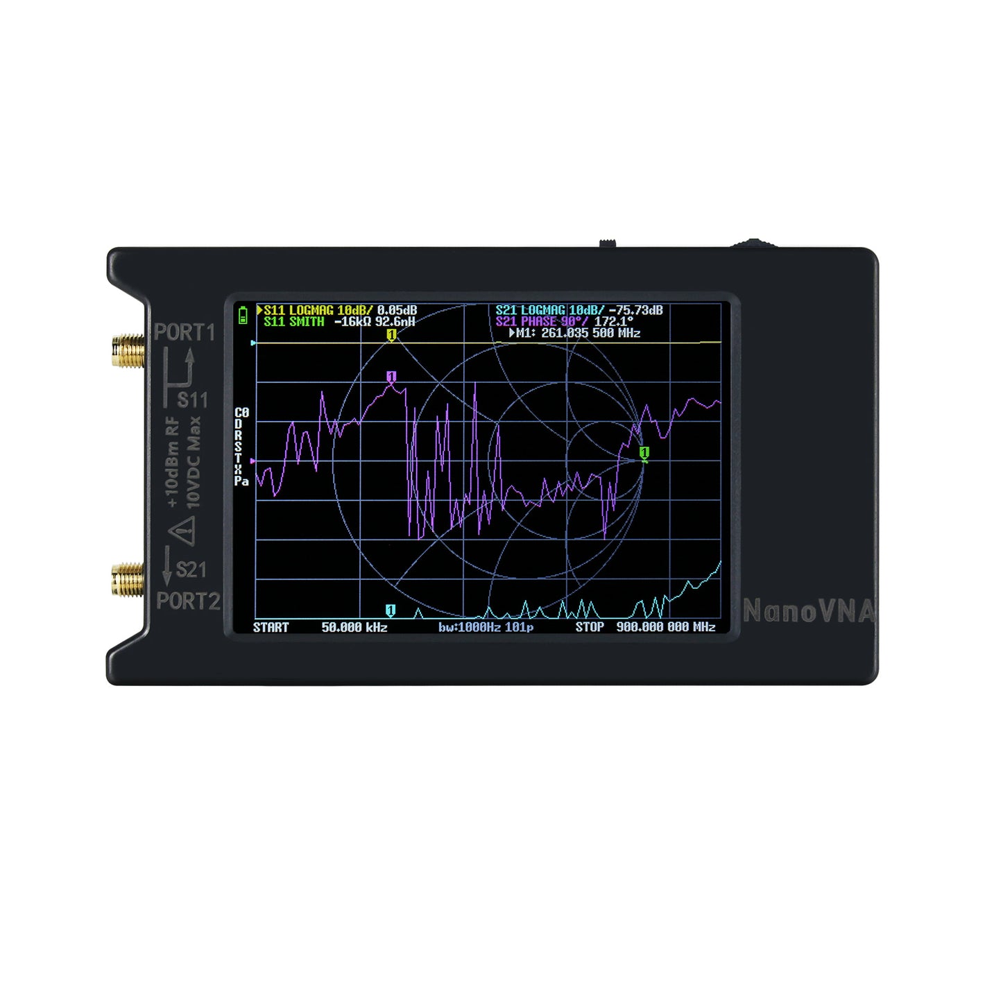 HamGeek NanoVNA H4 50KHz-1.5GHz Vector Network Analyzer NanoVNA Vector w/ 4" LCD Display For UHF Antenna