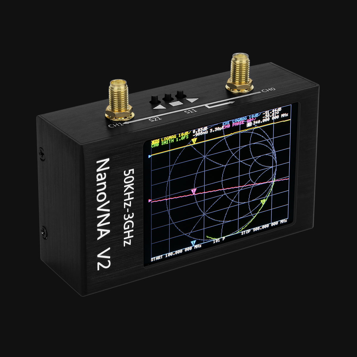 network analyzer for sale at linda redmon blog Images... HamGeek NanoVNA V2 50KHz-3GHz Vector Network Analyzer Antenna Analyzer