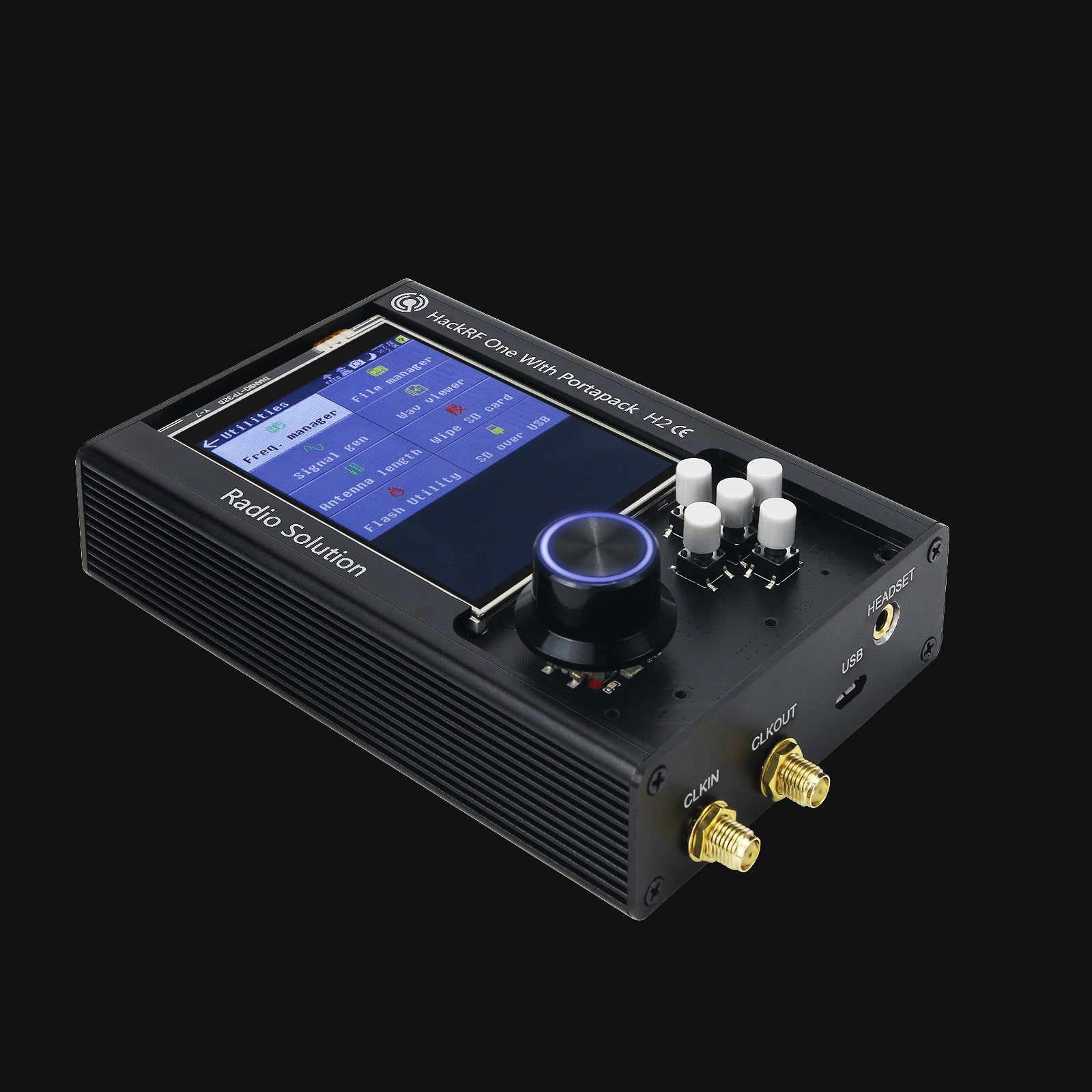 HamGeek 1MHz-6GHz HackRF One R10 V2.0.x + PortaPack H2M with Metal She