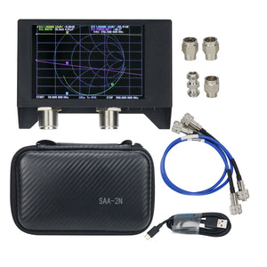 HamGeek 50KHz-3GHz 4" Vector Network Analyzer Meter Antenna Analyzer SAA-2N NanoVNA V2 With Metal Shell