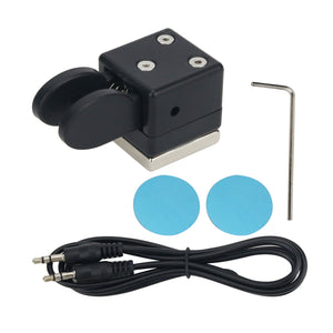 HamGeek QU-21C Mini Dual Paddle Key Morse Key Telegraph Key CW Key Automatic Base Magnetic Absorption