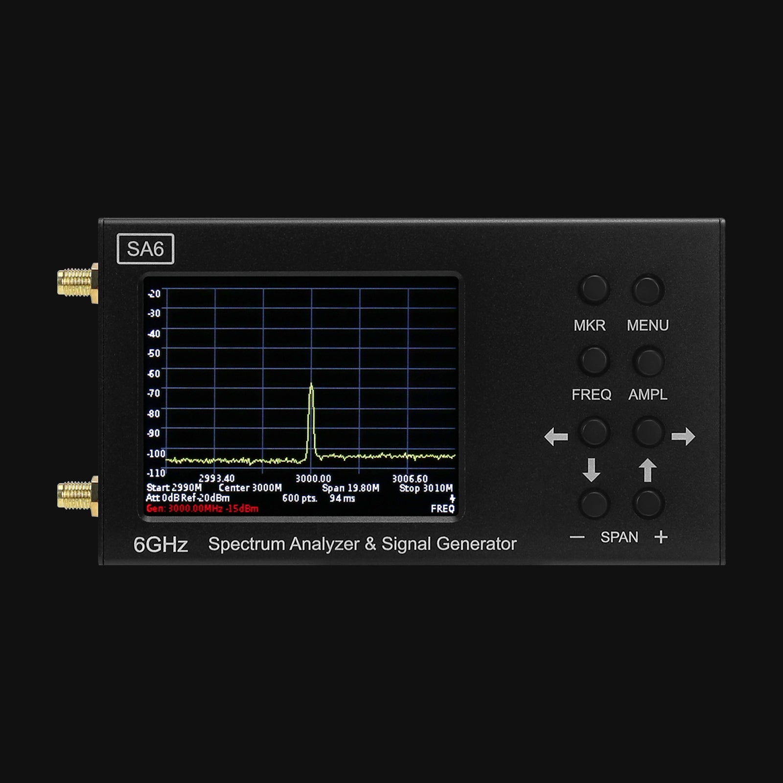 HamGeek SA6 6GHz Spectrum Analyzer Signal Generator Suitable for Wi-Fi