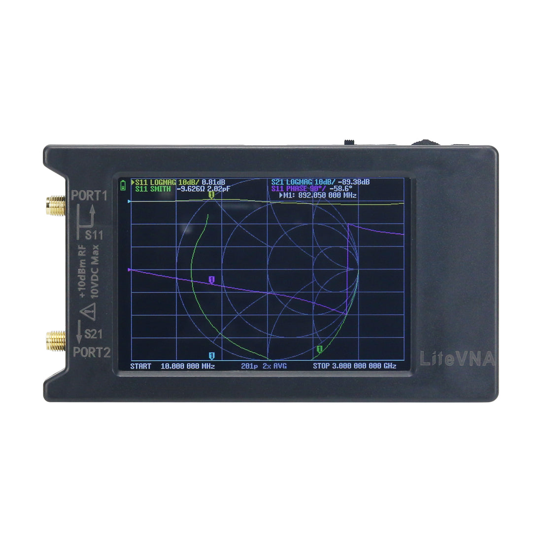 HamGeek LiteVNA-64 50KHz-6.3GHz Vector Network Analyzer VNA Antenna An