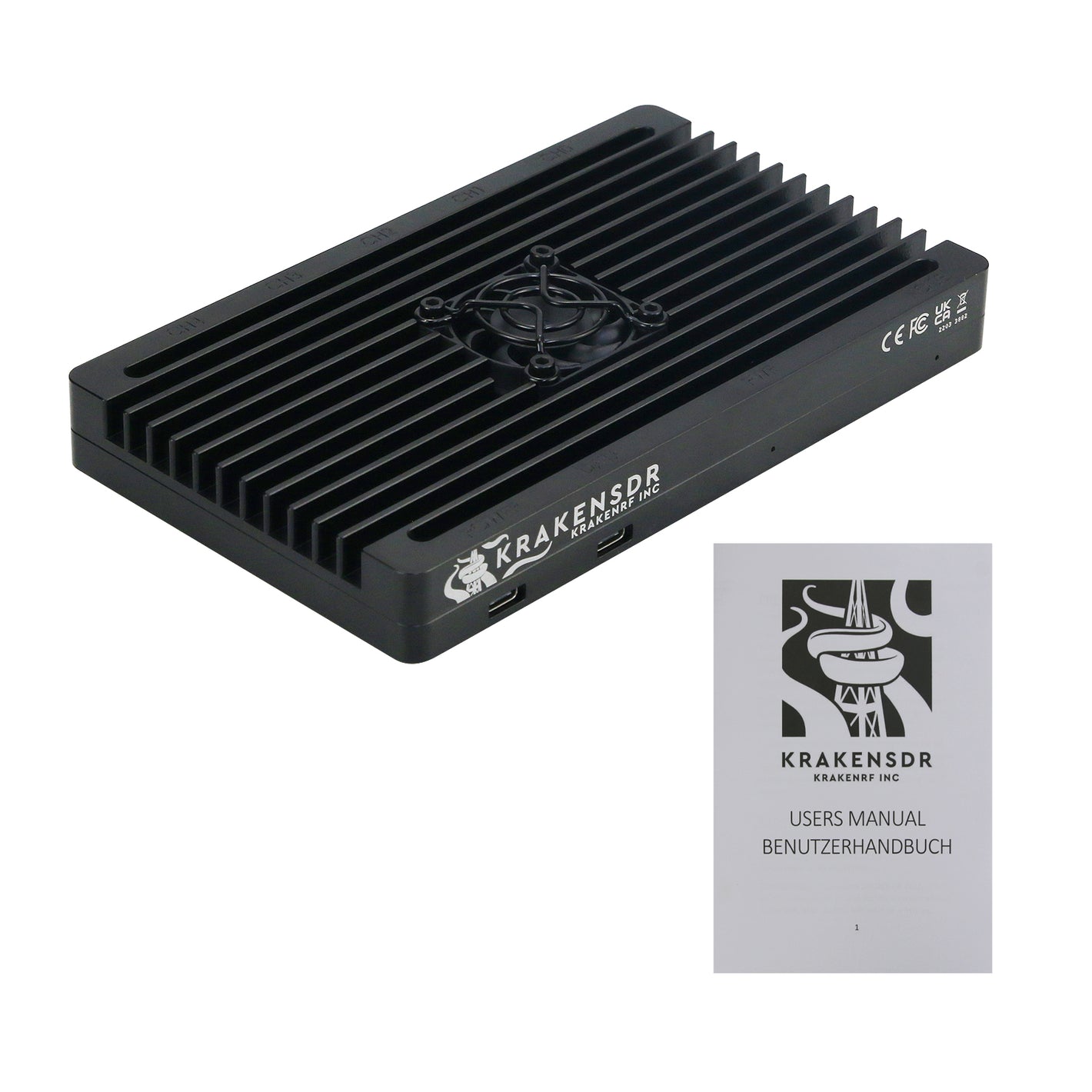 HamGeek KrakenSDR Radio Phase-Coherent SDR Receiver 5-Channel Radio Direction Finding Passive Radar Receiver