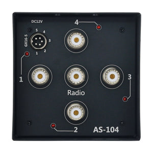 HamGeek AS104 Automatic HF Shortwave Antenna Switcher with AC104 Radio Band Linkage Control for ICOM CIV and YAESU BAND Linkage