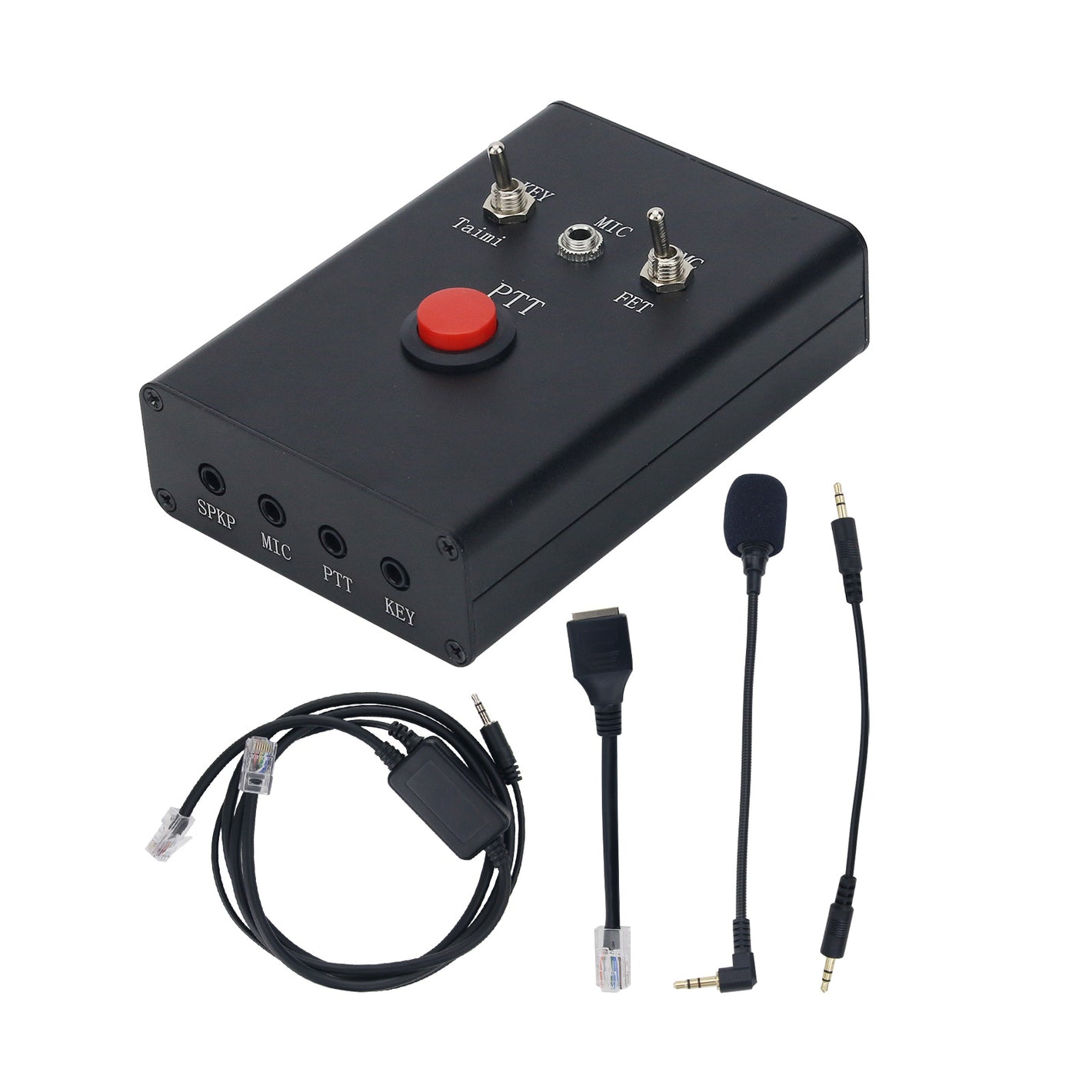 HamGeek DIH-1 Multifunctional Radio Microphone Radio Accessory for XIEGU Shortwave Radio Support External Speaker/Headphone