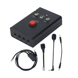 HamGeek DIH-1 Multifunctional Radio Microphone Radio Accessory for XIEGU Shortwave Radio Support External Speaker/Headphone