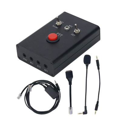 HamGeek DIH-1 Multifunctional Radio Microphone Radio Accessory for XIEGU Shortwave Radio Support External Speaker/Headphone