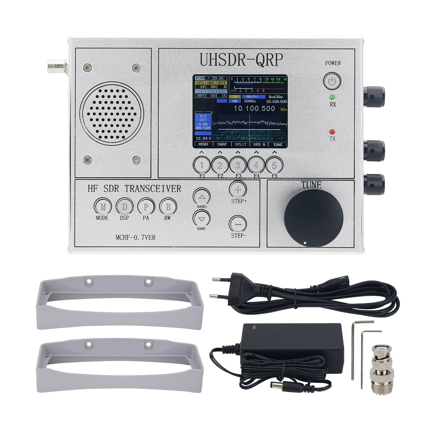 HamGeek UHSDR-QRP V0.7 1.8-30Mhz mcHF Transceiver HF SDR Transceiver CW SSB AM FM Radio