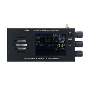 HamGeek TEF86 High Performance DSP Digital Radio 65-108MHz FM and 144-27000KHz SW/MW/LW Radio with 3.2-inch Display