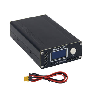 HamGeek Micro PA50-3 Third Generation 50W 3.5MHz-30MHz Portable RF Shortwave Power Amplifier LPF Filter OLED Display