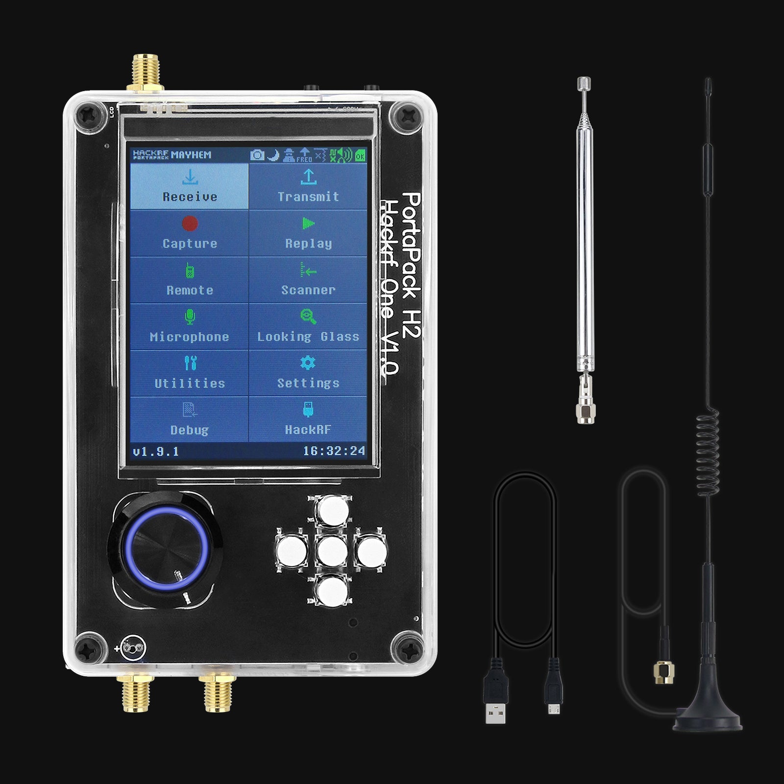 HackRF One ＆PortaPack Amazon.com: PortaPack H2 Software Defined, hackrf one, 3.2