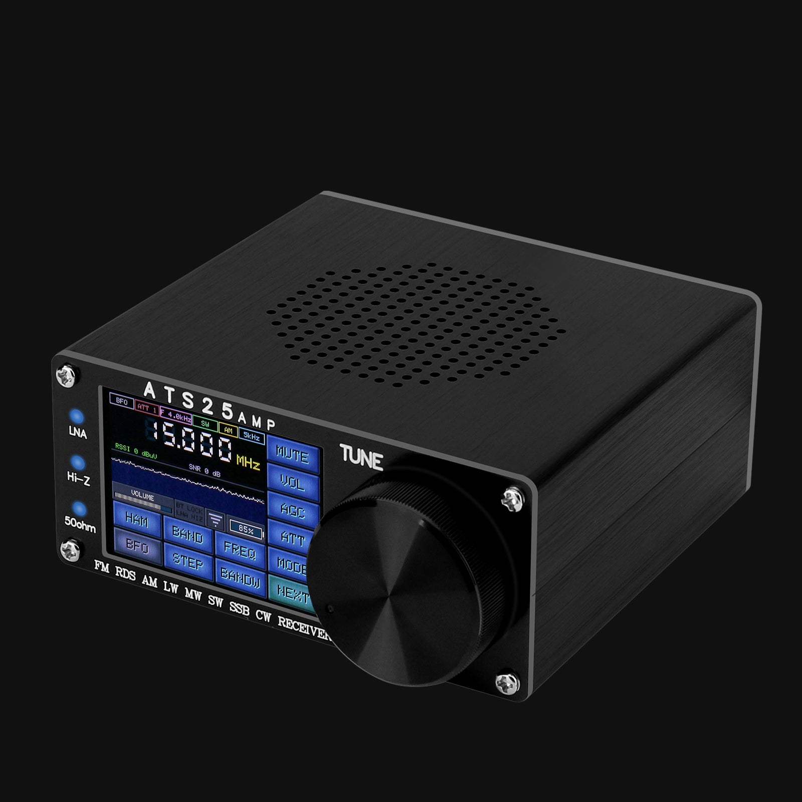 ATS25 amp DSP受信機 マルチバンドラジオ ポータブルフルバンド ATS25 AMP ラジオ受信機短波カラータッチ