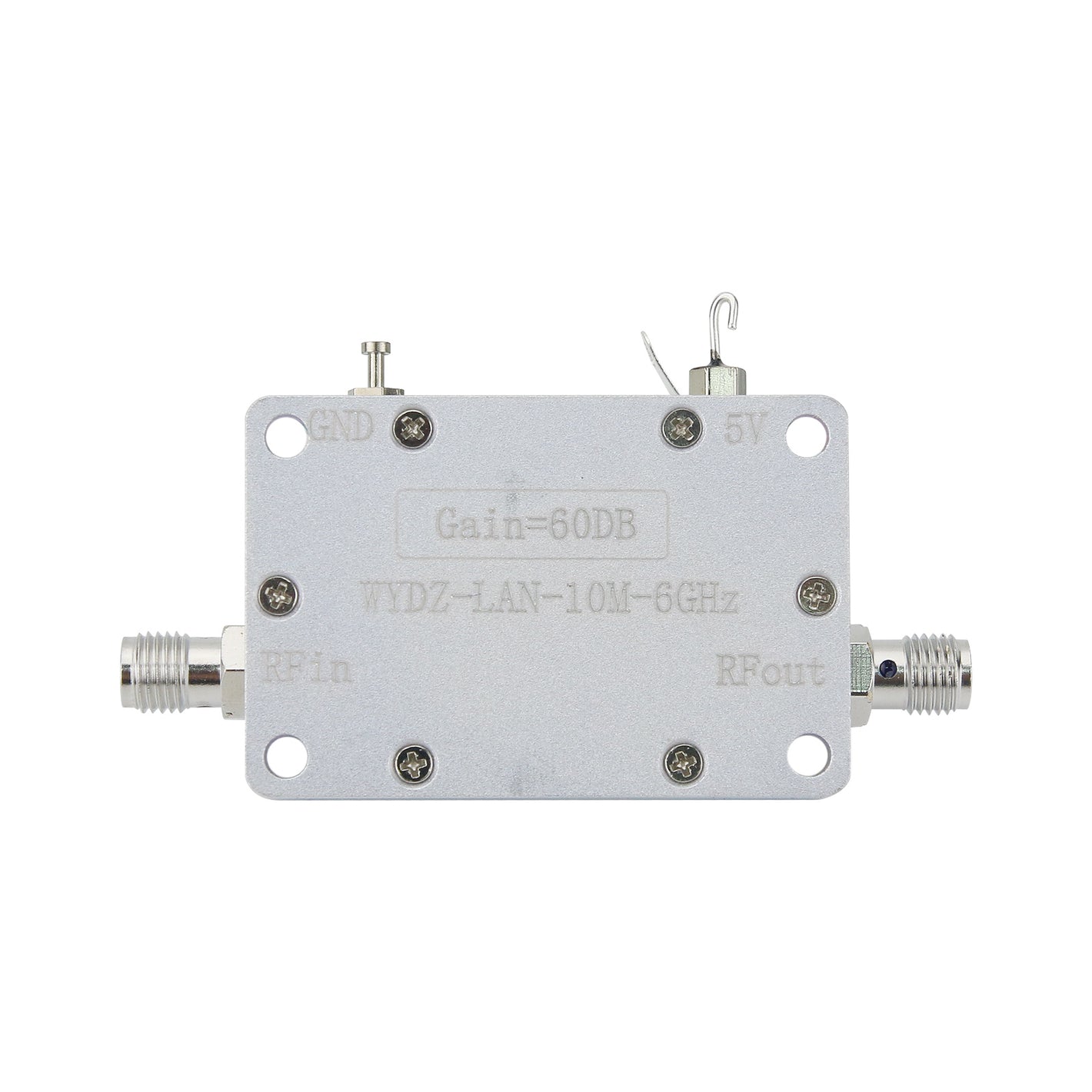 HamGeek 10MHz-6GHz 60dB High Gain LNA Wideband Amplifier Low Noise Amplifier with SMA Female Connector for RF Signal Drive or RX