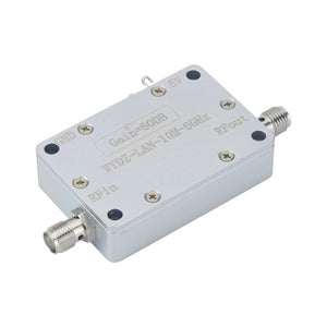 HamGeek 10MHz-6GHz 60dB High Gain LNA Wideband Amplifier Low Noise Amplifier with SMA Female Connector for RF Signal Drive or RX