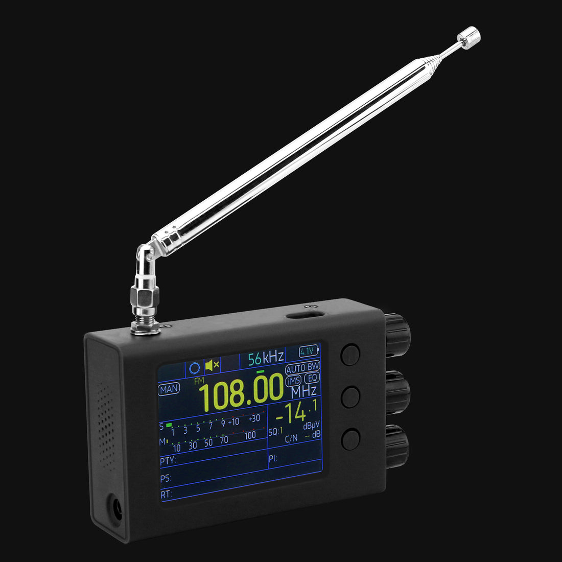 HamGeek 64-108MHZ Portable TEF6686 Full Band Radio Receiver AM FM SW M
