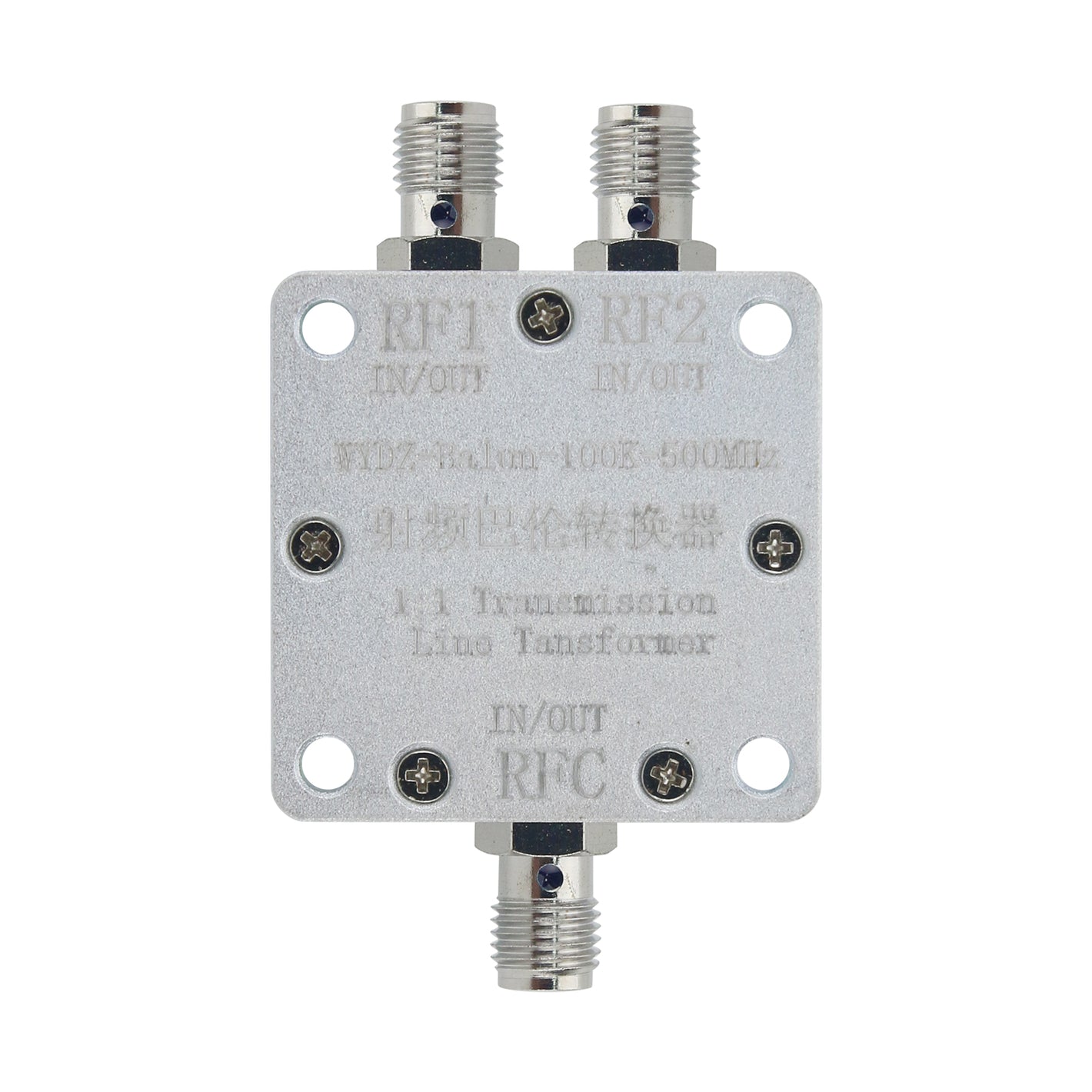 HamGeek WYDZ-Balun-100K-500MHz 1:1 Transmission Line Transformer RF Balun Transformer SMA Female Connectors