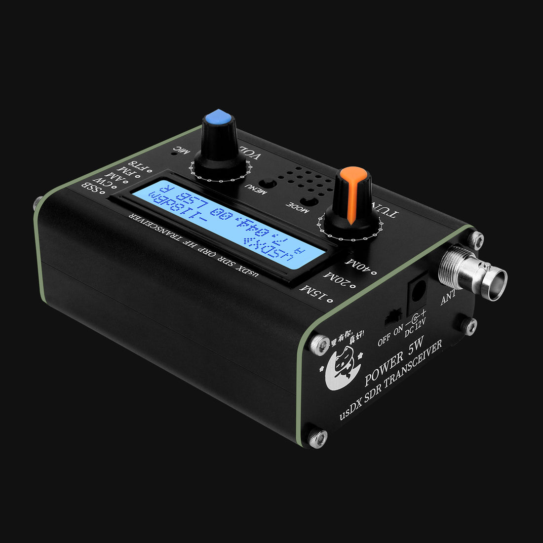 HamGeek 5W usDX SDR QRP Transceiver QCX-SSB to SSB 3-Band All Mode HF