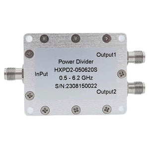 HamGeek HXPD2-050620S 0.5-6.2GHz 2-Way Power Divider RF Microwave Power Splitter 500-6200MHz RF Combiner