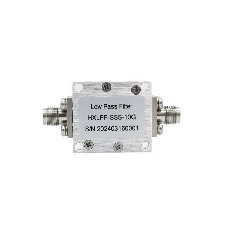 HamGeek HXLPF-SSS-10G DC-10GHz RF Microwave Low Pass Filter with Stainless Steel SMA Female Connector