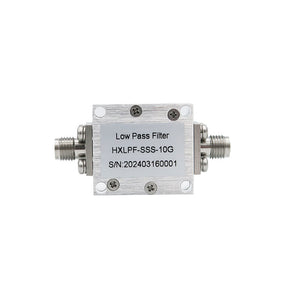 HamGeek HXLPF-SSS-10G DC-10GHz RF Microwave Low Pass Filter with Stainless Steel SMA Female Connector