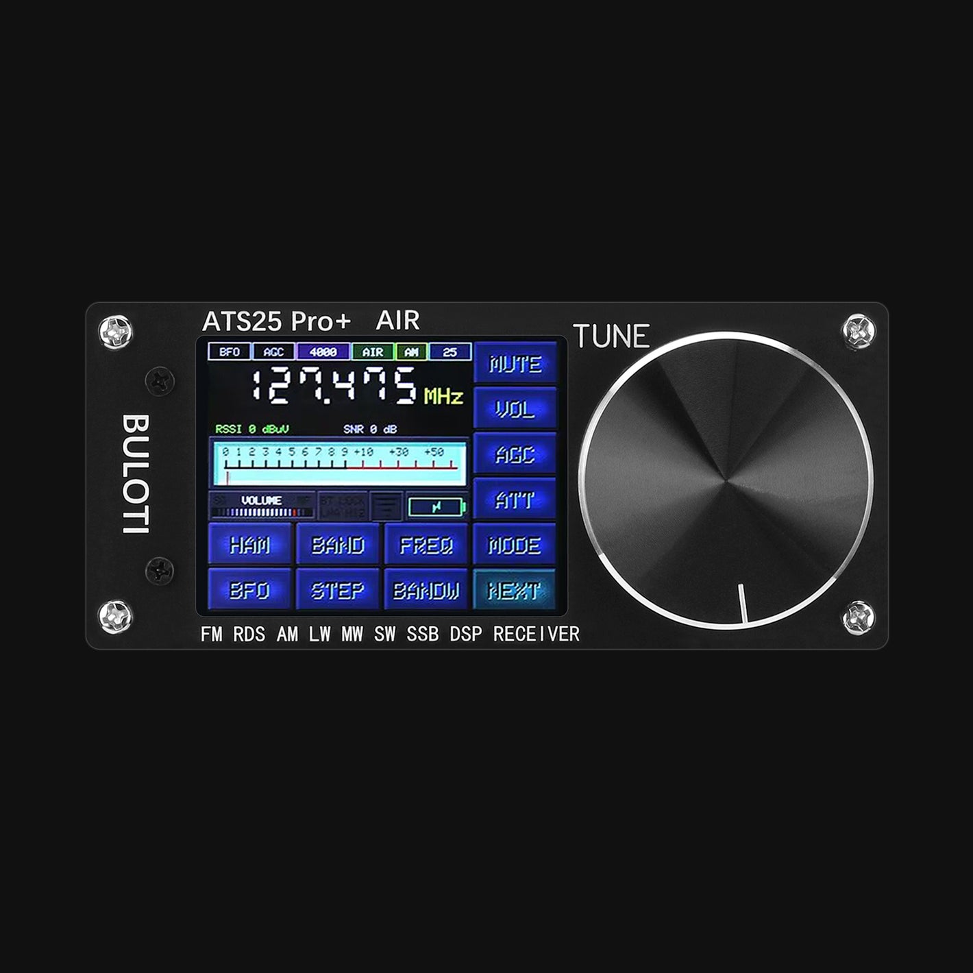HAMGEEK ATS25 Pro+ FM SW SSB MW LW AIR SDR Receiver Aviation Band Receiver Supports Bluetooth Wifi