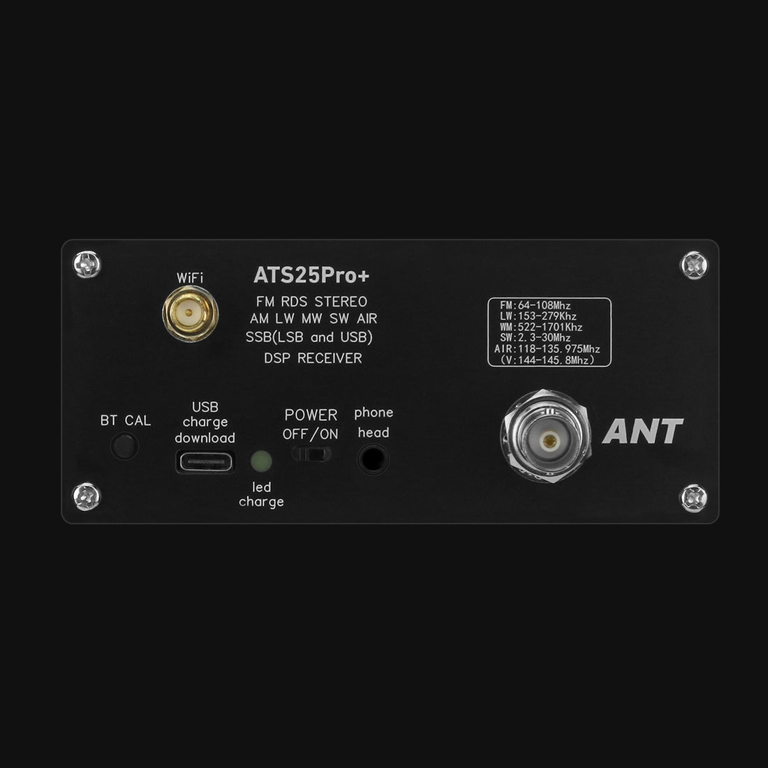 HAMGEEK ATS25 Pro+ FM SW SSB MW LW AIR SDR Receiver Aviation Band Rece