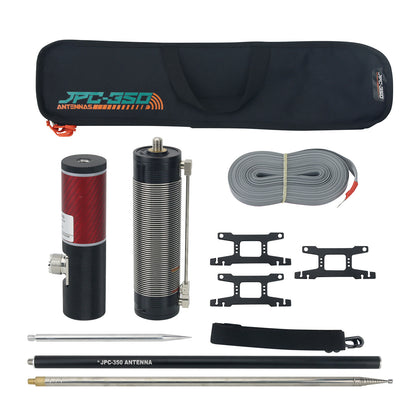 HamGeek JPC-350 Portable Shortwave Antenna Outdoor High Performance Vertical Polarized GP SW Antenna SSB-100W