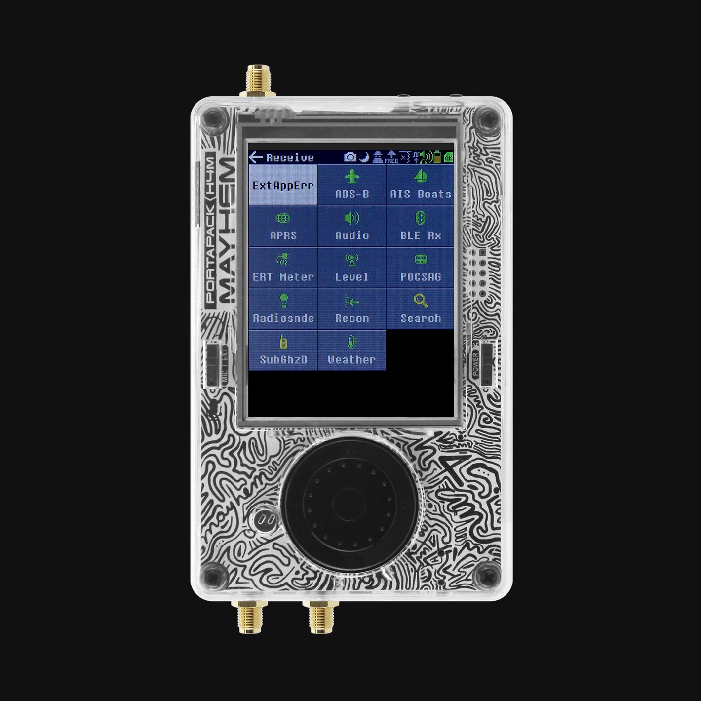 HAMGEEK 1MHz to 6GHz HackRF One R10C V2.0.x with PortaPack H4M SDR Radio Software Defined Radio with Antennas