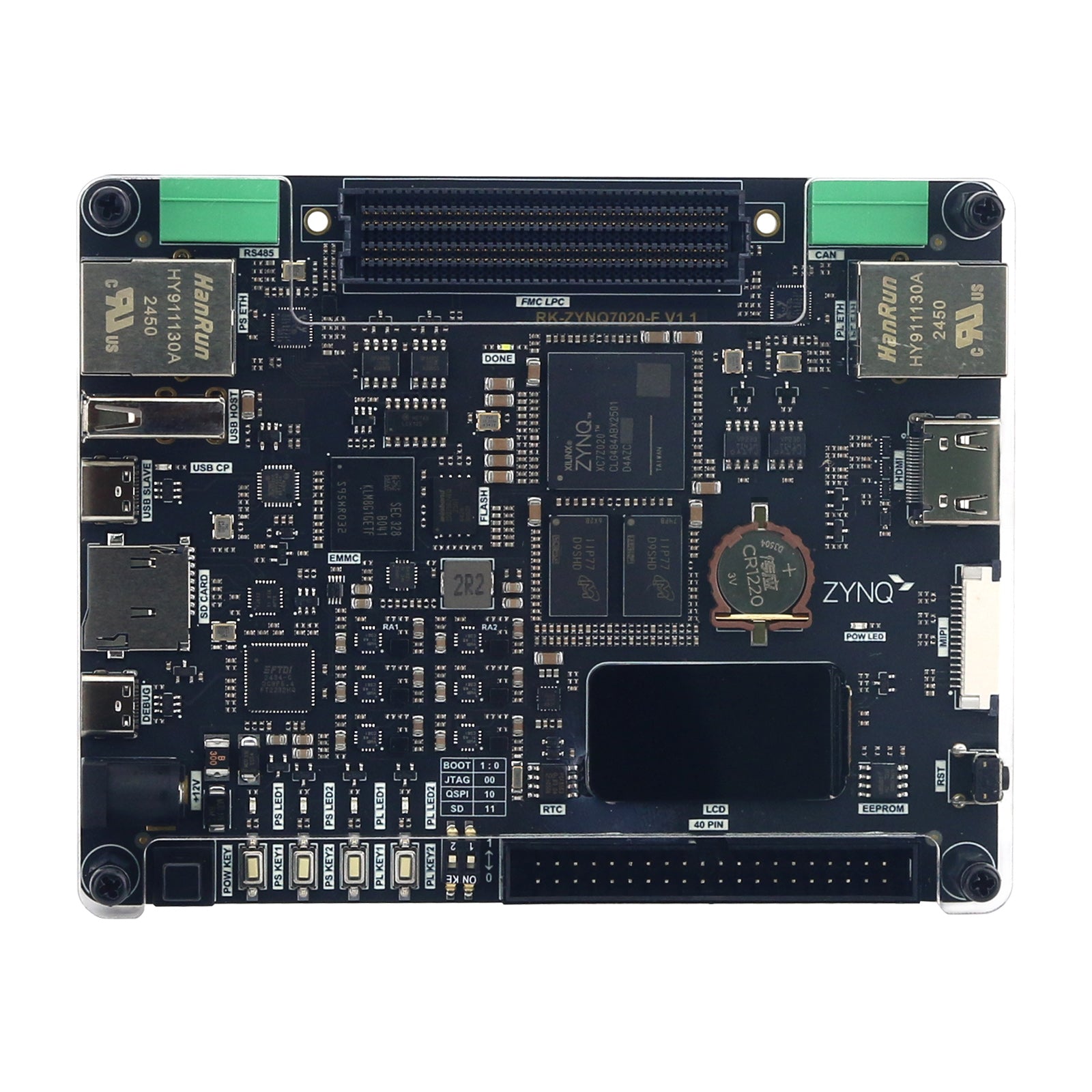 HamGeek RK-ZYNQ7020-F ZYNQ7020 Development Board for FPGA FMC 40Pin IO
