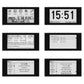 HAMGEEK RW01 Series Mini E-Ink Reader E-Book Reader for Weather Clock Image Viewing Alarm TXT & EPUB Files