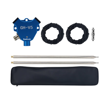 HamGeek GH-V5 V Shaped Antenna 7MHz-430MHz 200W IP68 Waterproof Balun Dipole Shortwave Antenna